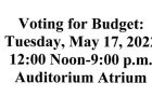 Schoold Budget Vote: May 17th