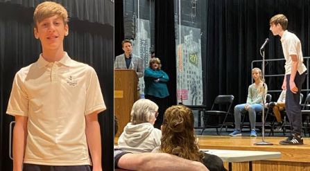 Congratulations to this Year’s Spelling Bee Winner – Tyler Lyon