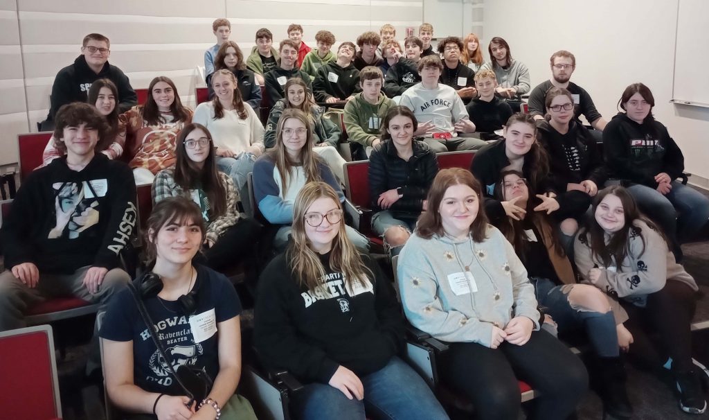 group of students in a room