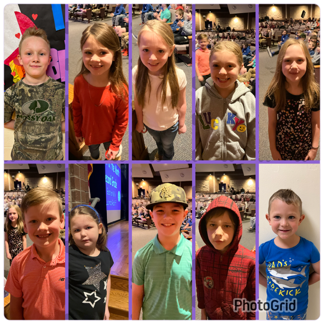 8 elementary students featured in a grid