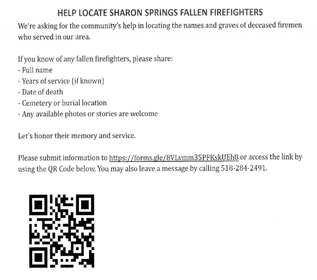 fire department flier