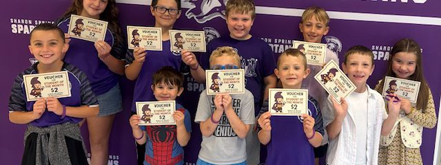 Congratulations September Students of the Month