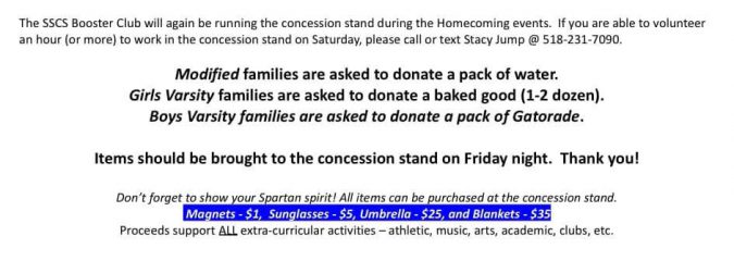 SSCS Homecoming/Spirit Week Information