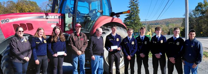 SSCS FFA Receives Sizeable Donation From MacFadden & Sons