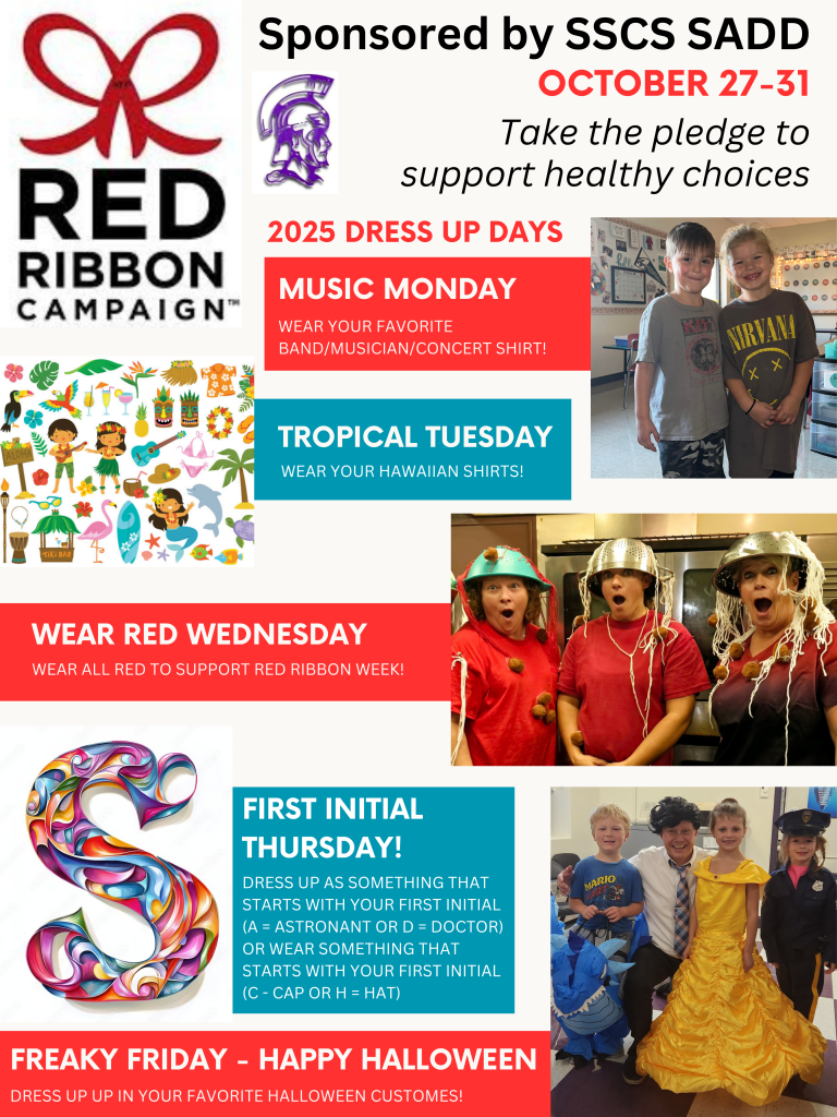 Red Ribbon Week 2025 poster