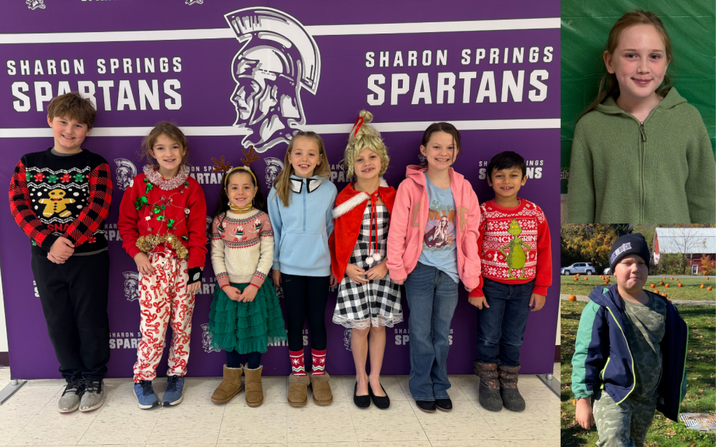 Students of the month line up