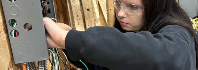 SSCS Senior Gwozdz Lighting Up the Electrical Trade at BOCES