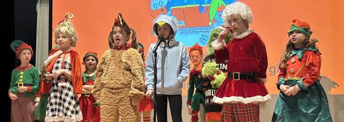 Second Graders Present Don’t Let the Pigeon Drive the Sleigh
