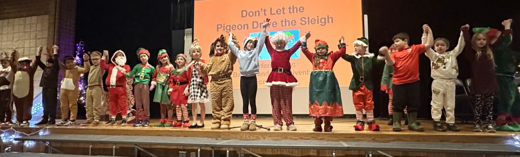 the second grade pigeon cast takes a bow