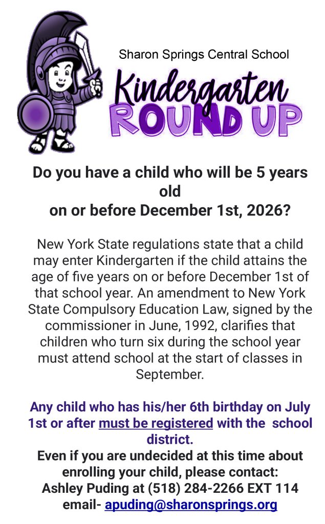 Kindergarten registration ad