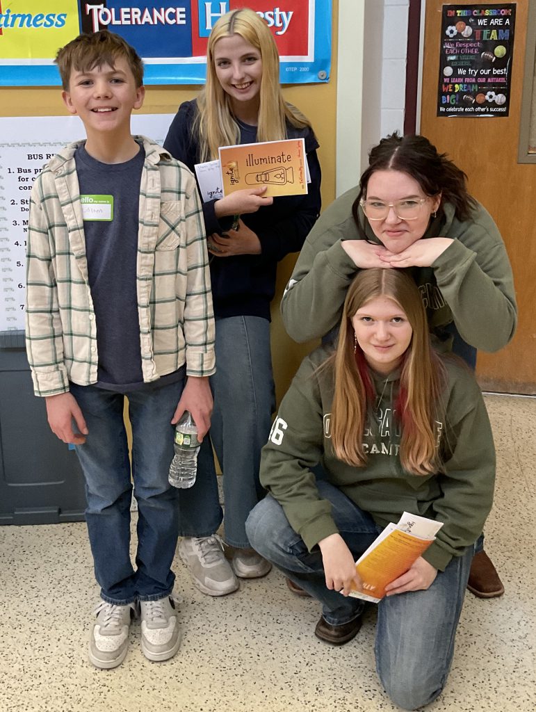 four student members of FFA