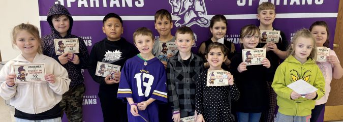 Congratulations February Students of the Month