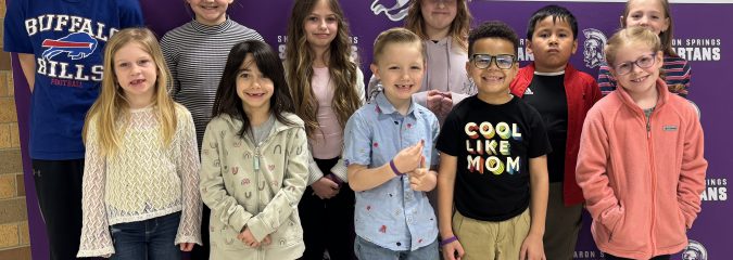 Congratulations to Our K-2 Students of the Month For March