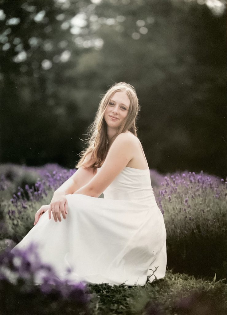 girl in a white dress
