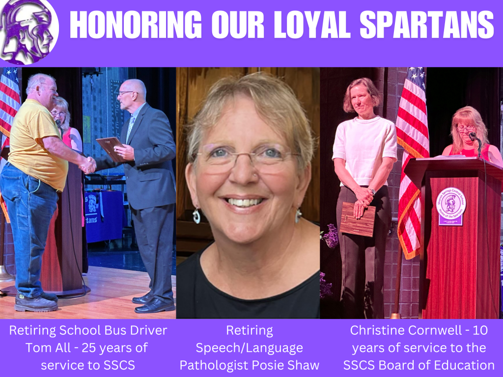 three SSCS honorees for the year