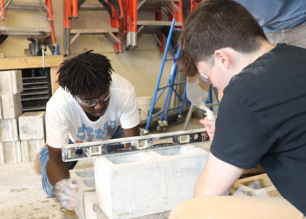 Kentrell Bryant works on CTE project