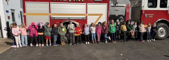 Kindergarteners Visit Sharon Springs Fire Department